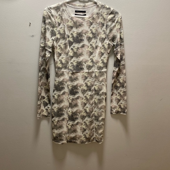 UO Ruth Mesh Long Sleeve Mini Dress - Picture 1 of 3